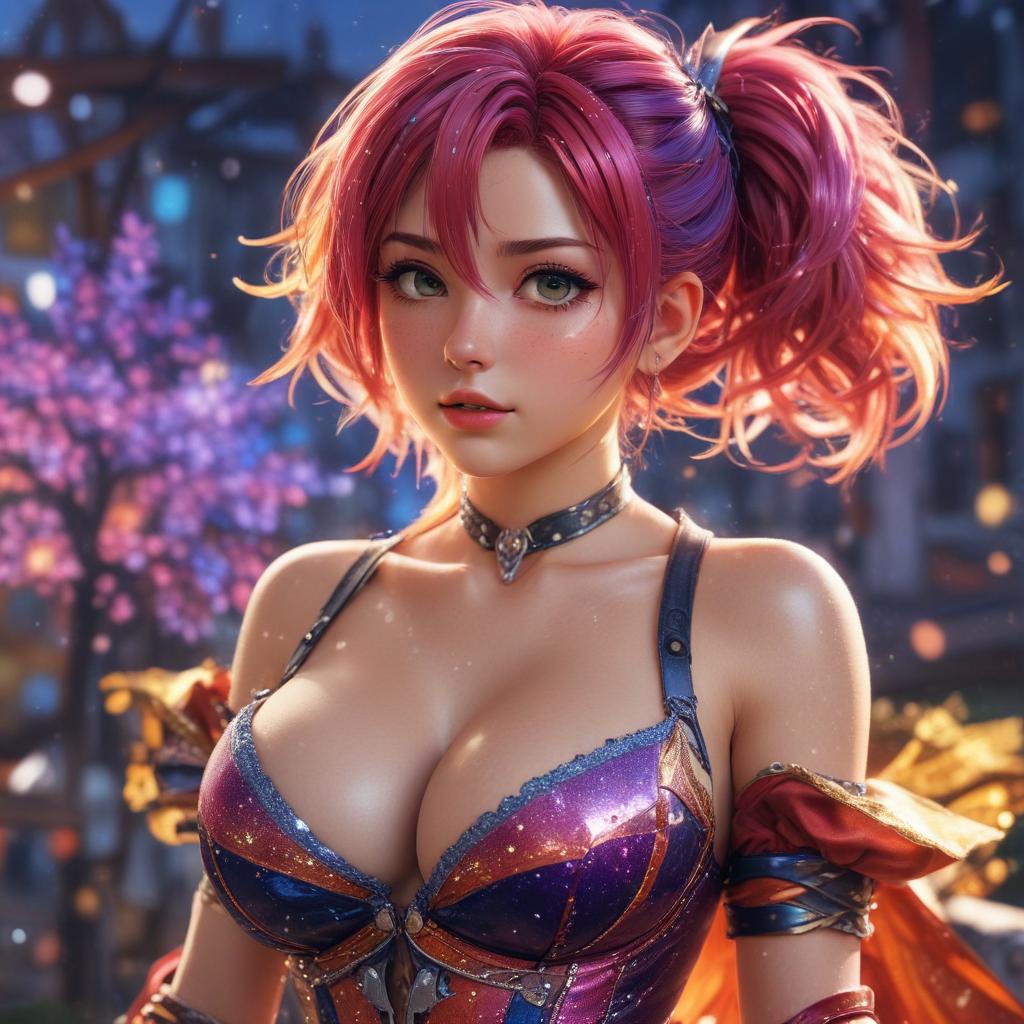 AI-generated hentai anime girl showing anime style capabilities